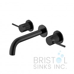 Ravenna Wall-Mount Bathroom Faucet – Matte Black
