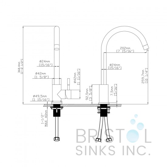 Vega Bar/Prep Faucet - Chrome