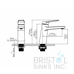 Girona Single Hole Vanity Faucet - Gunmetal