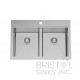 B1261 Low Divide Workstation Double Bowl Top mount Sink