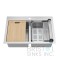 B1261 Low Divide Workstation Double Bowl Top mount Sink