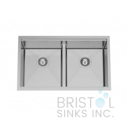 B1861 Workstation Double Bowl Low Divide Undermount Sink