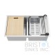 B1861 Workstation Double Bowl Low Divide Undermount Sink