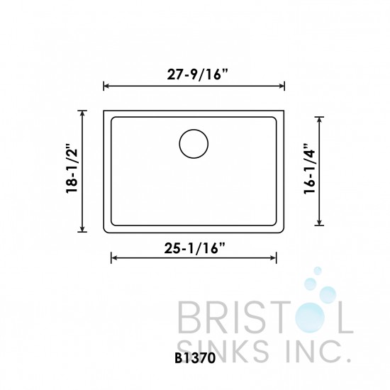 The Adour Granite Undermount Single Bowl Kitchen Sink