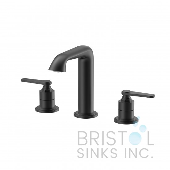 Fontana Contemporary Widespread Faucet - Matte Black 