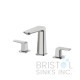 Veneto Contemporary 3-Piece Faucet - Brushed Nickel