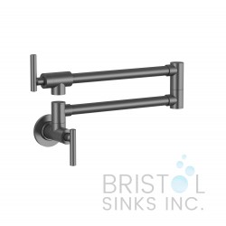 Mercada Kitchen Pot Filler Wall Mounted Faucet - Gunmetal