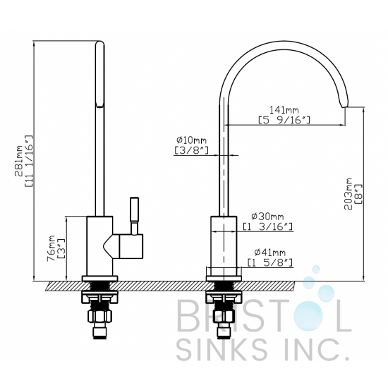 Novara Reverse Osmosis Faucet - Gold