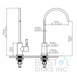 Novara Reverse Osmosis Faucet - Gunmetal
