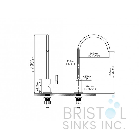 Novara Reverse Osmosis Faucet - Gunmetal