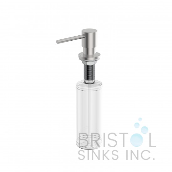Soap Dispenser - Round Design - Brushed Nickel
