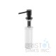 Soap Dispenser - Round Design - Matte Black