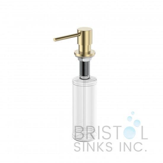 Soap Dispenser - Round Design - Gold