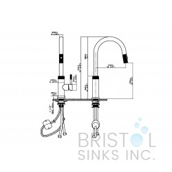 Taranto - Pull-down Kitchen Faucet - Matte Black