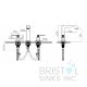 Fontana Contemporary Widespread Faucet - Brushed Nickel