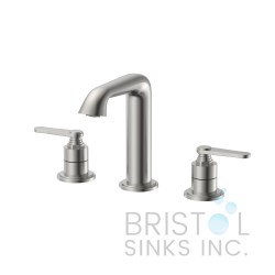 Fontana Contemporary Widespread Faucet - Brushed Nickel