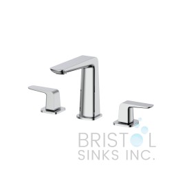 Veneto Contemporary 3-Piece Faucet - Chrome