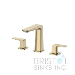 Veneto Contemporary 3-Piece Faucet - Gold