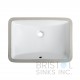 B606 ADA Compliant Rectangular Undermount Bathroom Sink