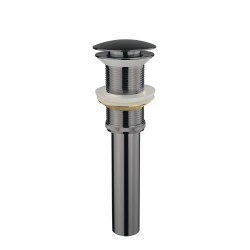New Pop-Up Bathroom Sink Drain - No Overflow - Brushed Nickel  New Pop-Up Bathroom Sink Drain - No Overflow - Brushed Nickel