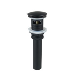 New Pop-Up Bathroom Sink Drain - With Overflow - Matte Black New Pop-Up Bathroom Sink Drain - With Overflow - Matte Black