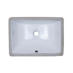 B608 Vitreous China Rectangular Undermount Bathroom Sink B608 Vitreous China Rectangular Undermount Bathroom Sink