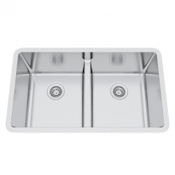 B1616 Low Divide Undermount Stainless Steel Kitchen Sink 20 mm Corners B1616 Low Divide Undermount Stainless Steel Kitchen Sink 20 mm Corners