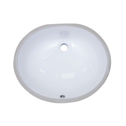 B601 Vitreous China Oval Undermount Bathroom Sink B601 Vitreous China Oval Undermount Bathroom Sink