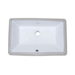 B604 Vitreous China Rectangular Undermount Bathroom Sink B604 Vitreous China Rectangular Undermount Bathroom Sink