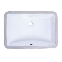 B606 Vitreous China Rectangular Undermount Bathroom Sink B606 Vitreous China Rectangular Undermount Bathroom Sink