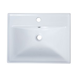 B611 Vitreous China Rectangular Drop-In Bathroom Sink B611 Vitreous China Rectangular Drop-In Bathroom Sink