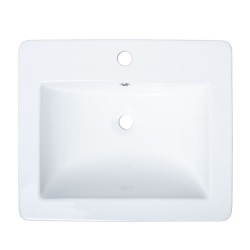 B612 Vitreous China Rectangular Drop-In Bathroom Sink B612 Vitreous China Rectangular Drop-In Bathroom Sink